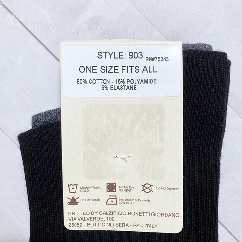 Calcetines Bonetti Giordano Flor Italia 2 pr Mezcla Algodón Mujer Crew - Imagen 29 de 60