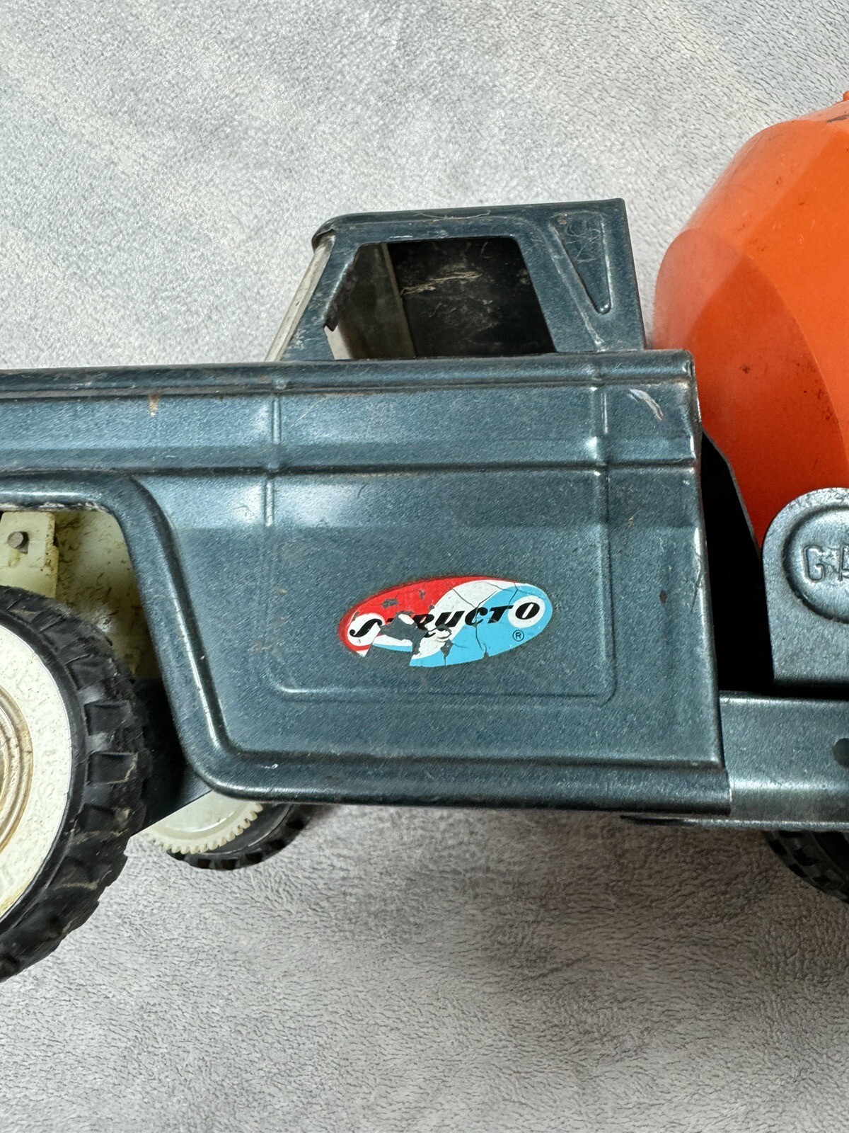 Vintage Antique Structo Ready Mix Cement Mixer Truck Tandem Axle