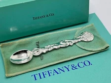 Tiffany & Co. Beautiful item Baby spoon Teddy bear Silver 925 Tableware