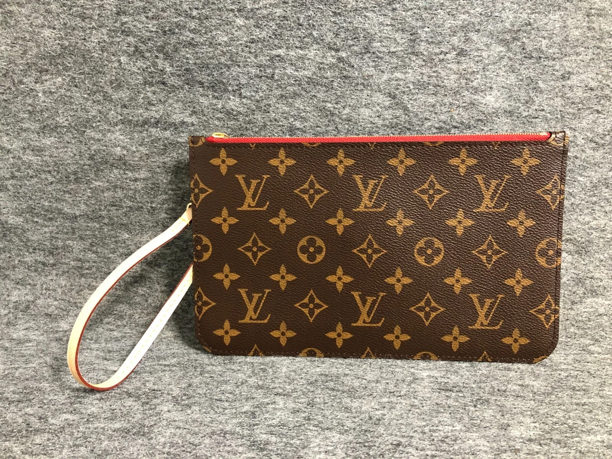 Authentic Louis Vuitton Monogram Neverfull MM/GM Pouch Wristlet