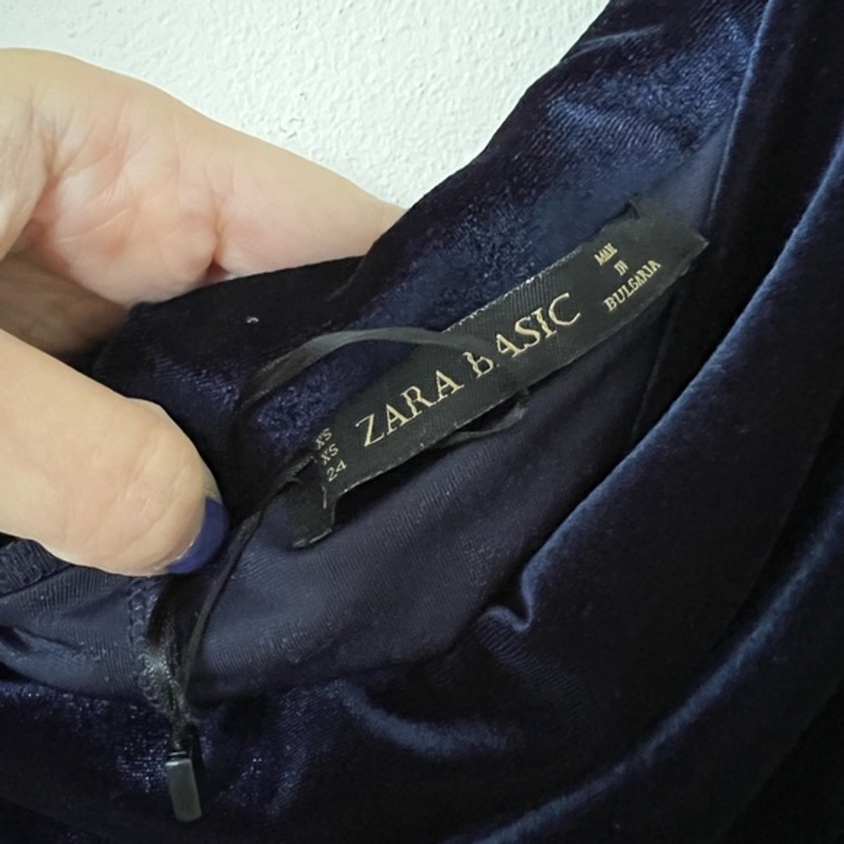 ZARA Velvet Draped Cocktail Mini Dress in Blue Velour Sz XS | eBay ZARA Velvet Draped Cocktail Mini Dress in Blue Velour Sz XS | eBay