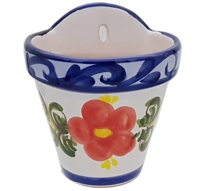 CERAMICA PADILLA Spanish Terracotta Wall Planter 21 cm X 18 cm Spanish Handmade Ceramic Pottery