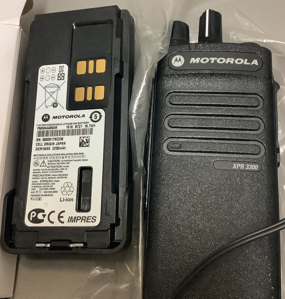 MOTOROLA XPR 3300 AAH02JDC9JA2AN VHF TWOWAY RADIO W/ BATTERY (B86) eBay