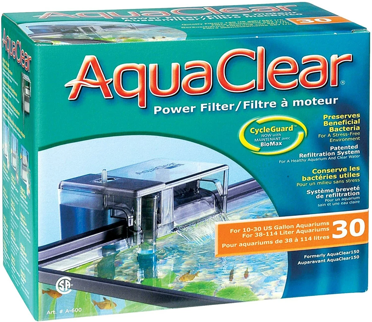 30 gallon fish tank filter top