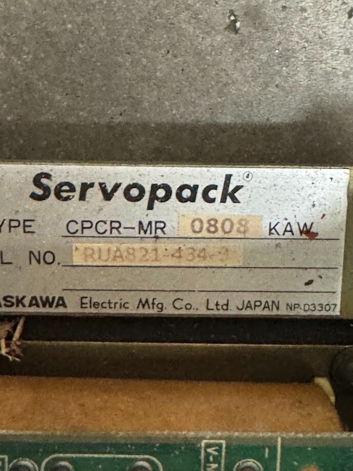 YASKAWA SERVOPACK CPCR-MR0808KAW MR0808KAW M RUA821-3-3 CPCR-MR-CM