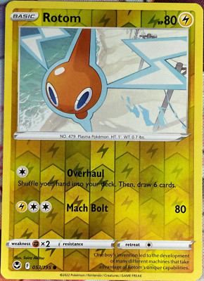 Rotom Reverse Holo - 053/195 - Silver Tempest Pokemon 2022