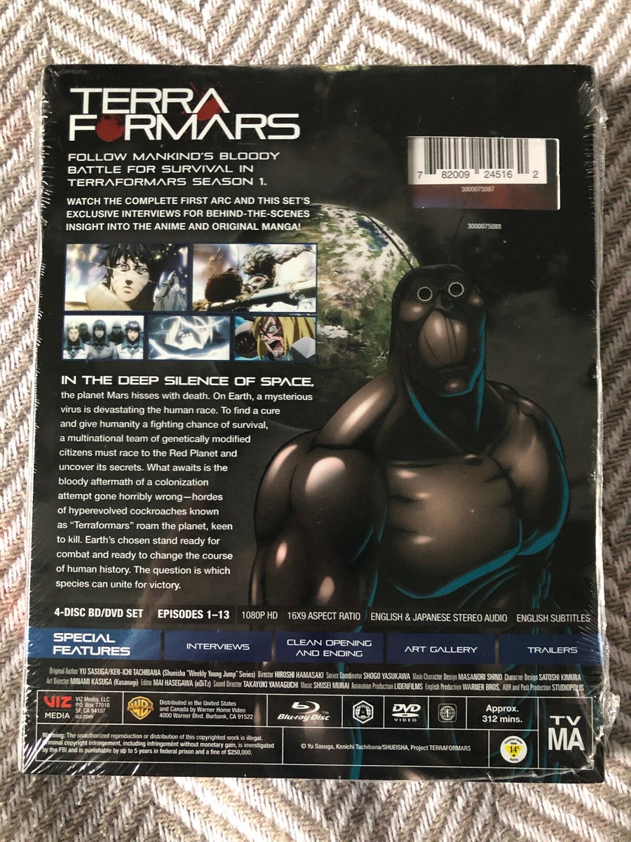 Terra Formars Season1 (Blu-ray/DVD, 4-Disc Set, 2018) NEW