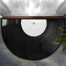 Half Round Door Mat Non Slip Welcome Mat Absorbent Washable Doormat Floor Mat...