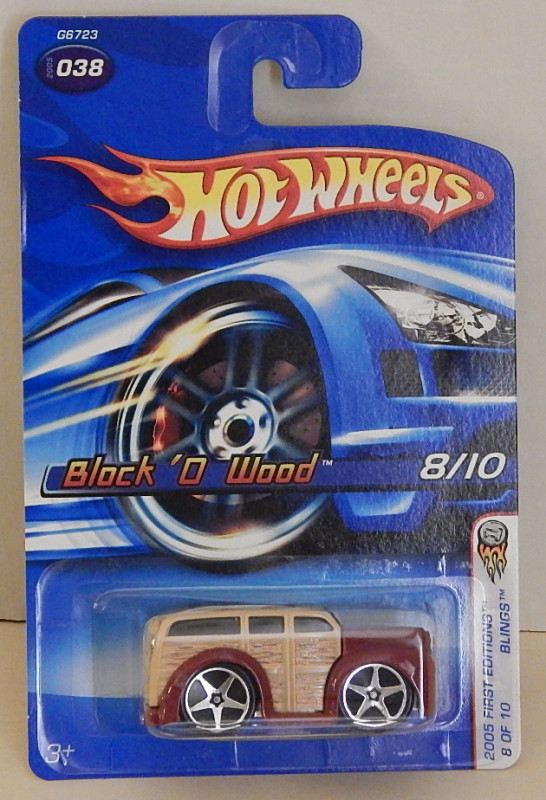 Block 'O Wood 40's Woodie Wagon Hot Wheels 2005-038 First Editions Blings