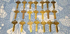 21 Vintage Star HFD9 USA Brass Key Blanks Ford Galaxie 1965-66 127FD H33