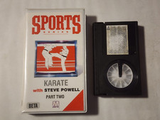 SPORTS SERIES KARATE WITH STEVE POWELL PRT 2 BETA BATMAX TAPE IN CLAMSHELL CASE