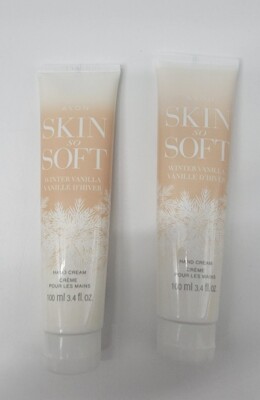 (Lot Of 2) Avon Skin So Soft Winter Vanilla Hand Cream 3.4 fl. oz. ***sealed