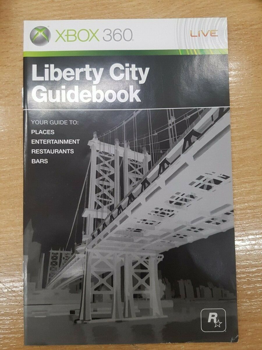 GTA Grand Theft Auto Liberty City Xbox 360 Video GAME Manual guidebook NO  GAME