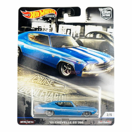 Hot Wheels 2013 69 Chevelle SS 396 Red Diecast Car - 1:64 Scale, 214/250 Collectible Vehicle