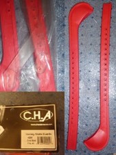 Plastic guards for Ice Figure Skates or Hockey Size Youth to Adult RED