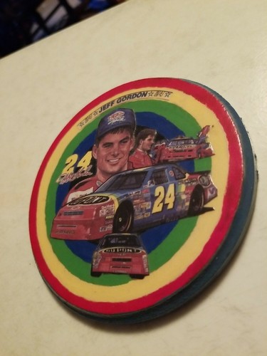 Jeff Gordon Collectible Coaster Wooden Drink Coaster Dupont 24 Nascar Vintage - Picture 3 of 6