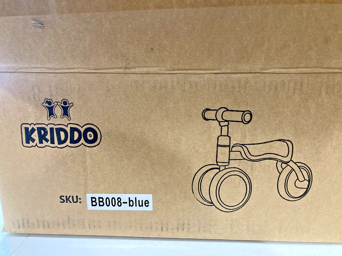 KRIDDO Kids Balance Bike for 1 2 Year Old Boy Or Girl Assembly