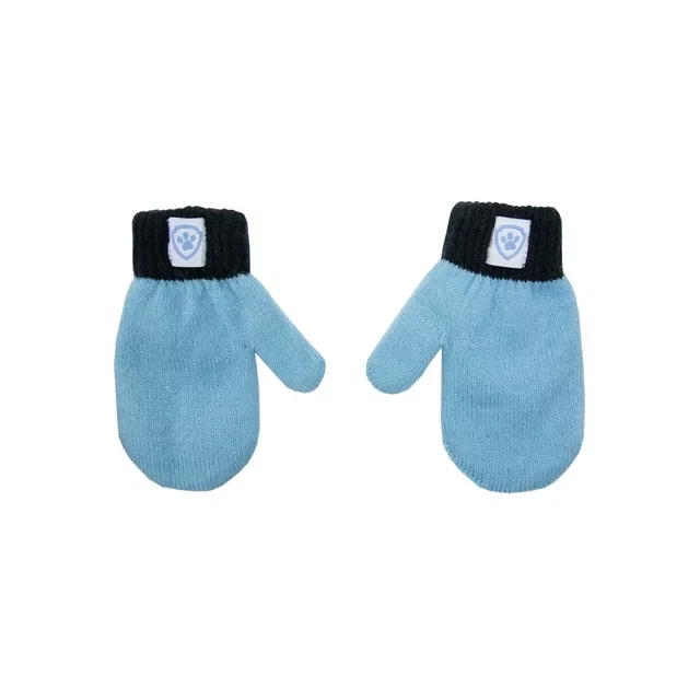 Conjunto de gorro y guantes de punto Paw Patrol azul y gris para niños pequeños/talla única Foto 3 de 4