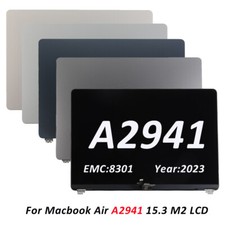OEM For Macbook Air 15.3" M2 A2941 2023 LCD Display Replacement Screen Assembly