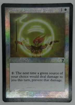 mtg green protection cards Circle of Protection: Green [7th Edition] Magic: the Gathering MTG Card  FOIL