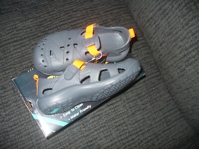Skechers Boy Cali Gear Koolers Lightweight Summer Charcoal Beach Clog SandalNWB.