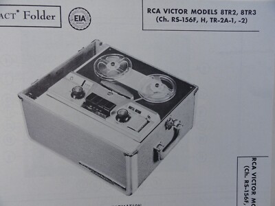 Original Sams Photofact Manual RCA VICTOR 8TR2, 8TR3, (Ch. RS-156F) (397)