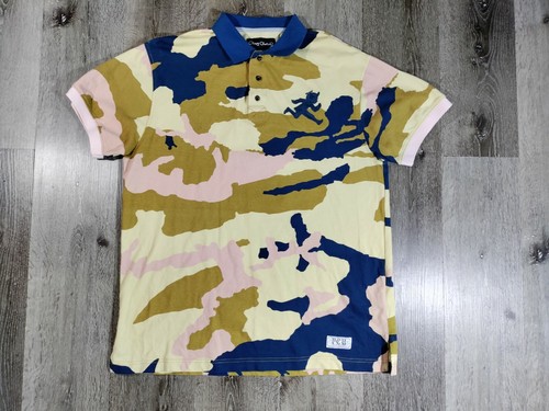 Spieltücher Herren Poloshirt XL Kurzarm Camouflage Streetwear