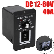 DC 12V 24V 36V 48V MAX 40A PWM Motor Speed Controller Switch CW CCW Reversible
