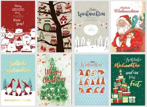 Weihnachtskarten, viele Motive,Glückwunschkarten mit Umschlag, Blitzversand - Bild 7 von 42