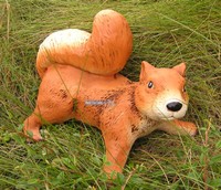 EichhÖRnchen Garten Gartenfigur Statue Skulptur Figur Wald Tierfigur Tiere Deko