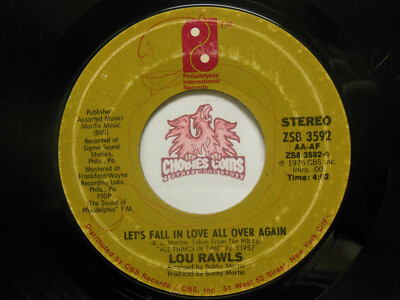 LOU RAWLS: You'll Never Find Another love / Let's Fall In Love. 45 RPM G+ (K7)