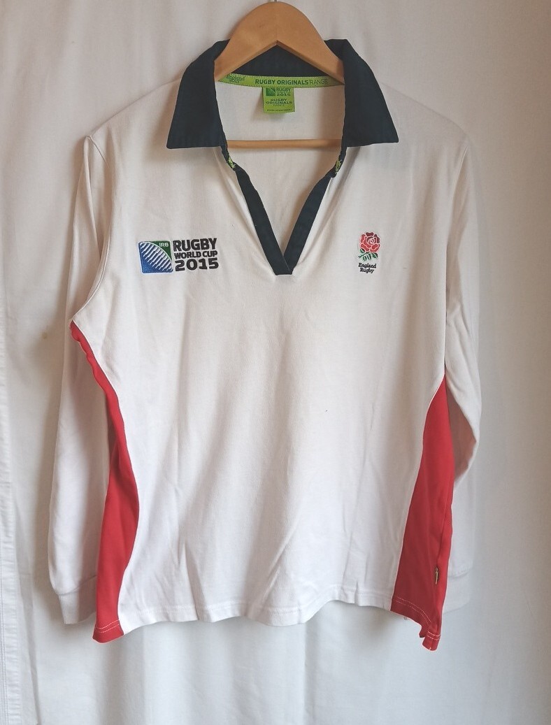 England Rugby Shirt World Cup 2015 White By Rugby Original's Men's