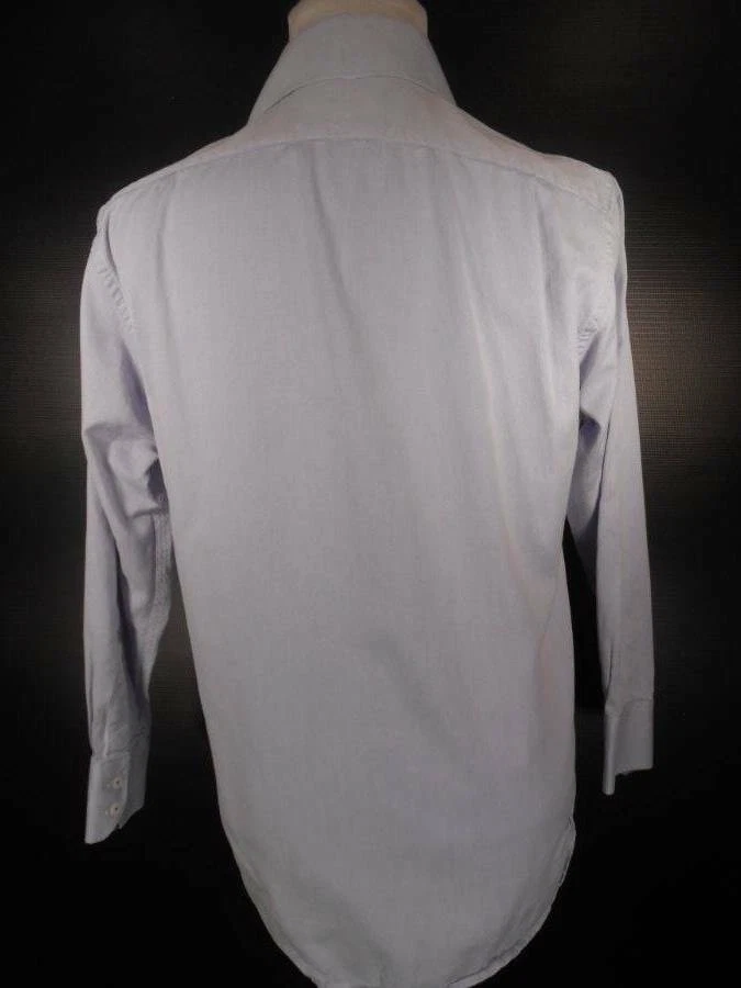 Beautiful Men's 16 32/33 English Laundry Blue Long Sleeve Button Shirt - Satin - Image 4 of 4