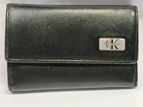 Calvin Klein Geldbörse Geldbeutel Leder - 第 1/7 張圖片