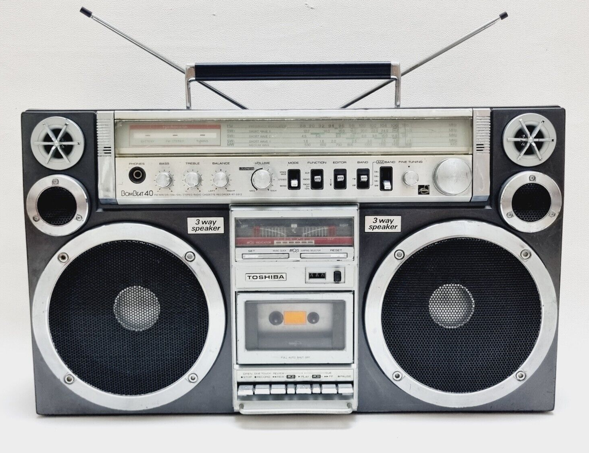 その他 bombeat Vintage TOSHIBA BomBeat 40 Boombox Ghettoblaster Stereo