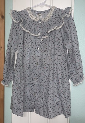 Vintage 70s Cinderella Brand Girls Little house On the Prairie Dress Sz 5