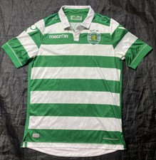 Sporting CP Lisboa Lisbon home jersey shirt MACRON 2015-2016  Le&otilde;es adult SIZE S