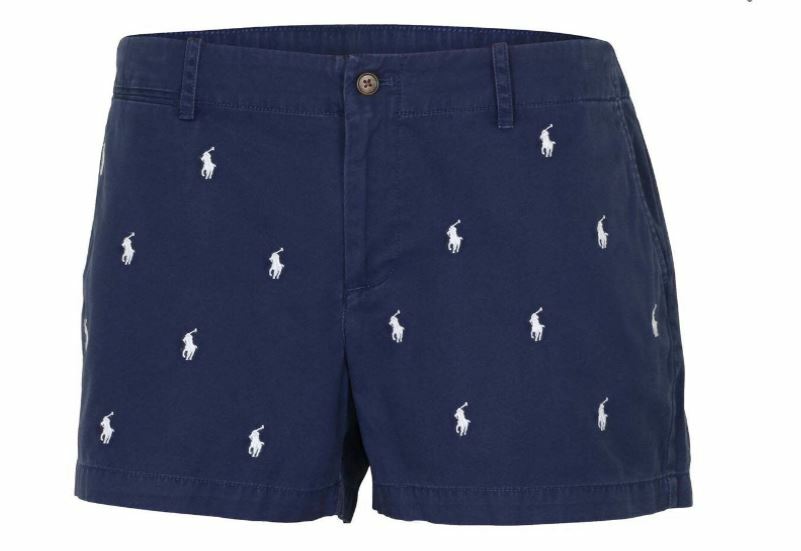 ショートパンツ Ralph Lauren SS25 Logo embroidery shorts (211965103 001) Polo Ralph Lauren Women Embroidered Chino Shorts Pony Logo