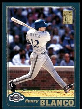 Henry Blanco 2001 Topps #603 Brewers MLB READ FREE SHIPPING AutographDen