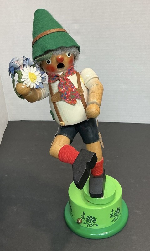 Steinbach Musical Incense Smoker Bavarian Hiker or Octoberfest Xaver