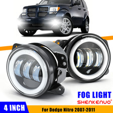For 2007-2011 Dodge Nitro 4 Inch Led Fog Lights Front Bumper Driving Lamps Kit