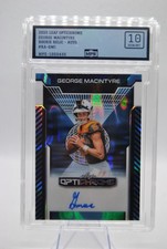 2025 Leaf Optichrome George MacIntyre Base Auto. Platinum Blue #/7 - MPE 10