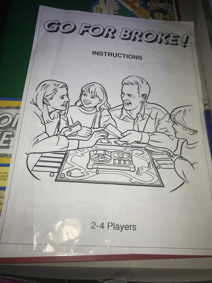 Vintage Go For Broke Board Game MB Games 1993 Complete & Great Condition - Xmas! - Image 4 of 4