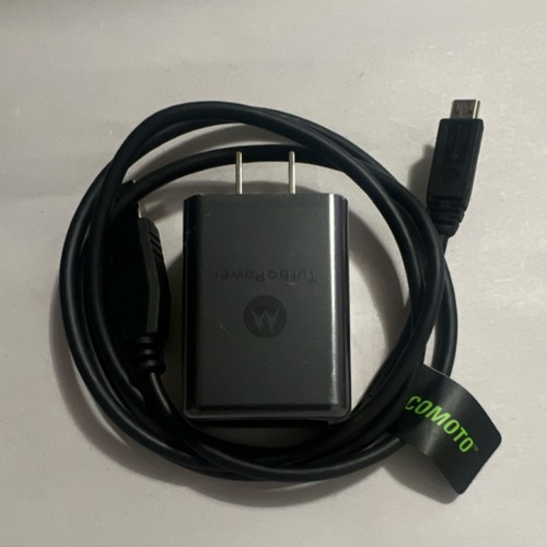 Genuine Motorola TurboPower Fast Charge, Charger with Micro-USB Cable, TESTED