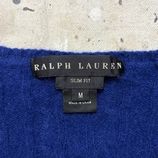 Ralph Lauren Sweater Women’s Medium Black Label Cashmere Cable Knit Pullover