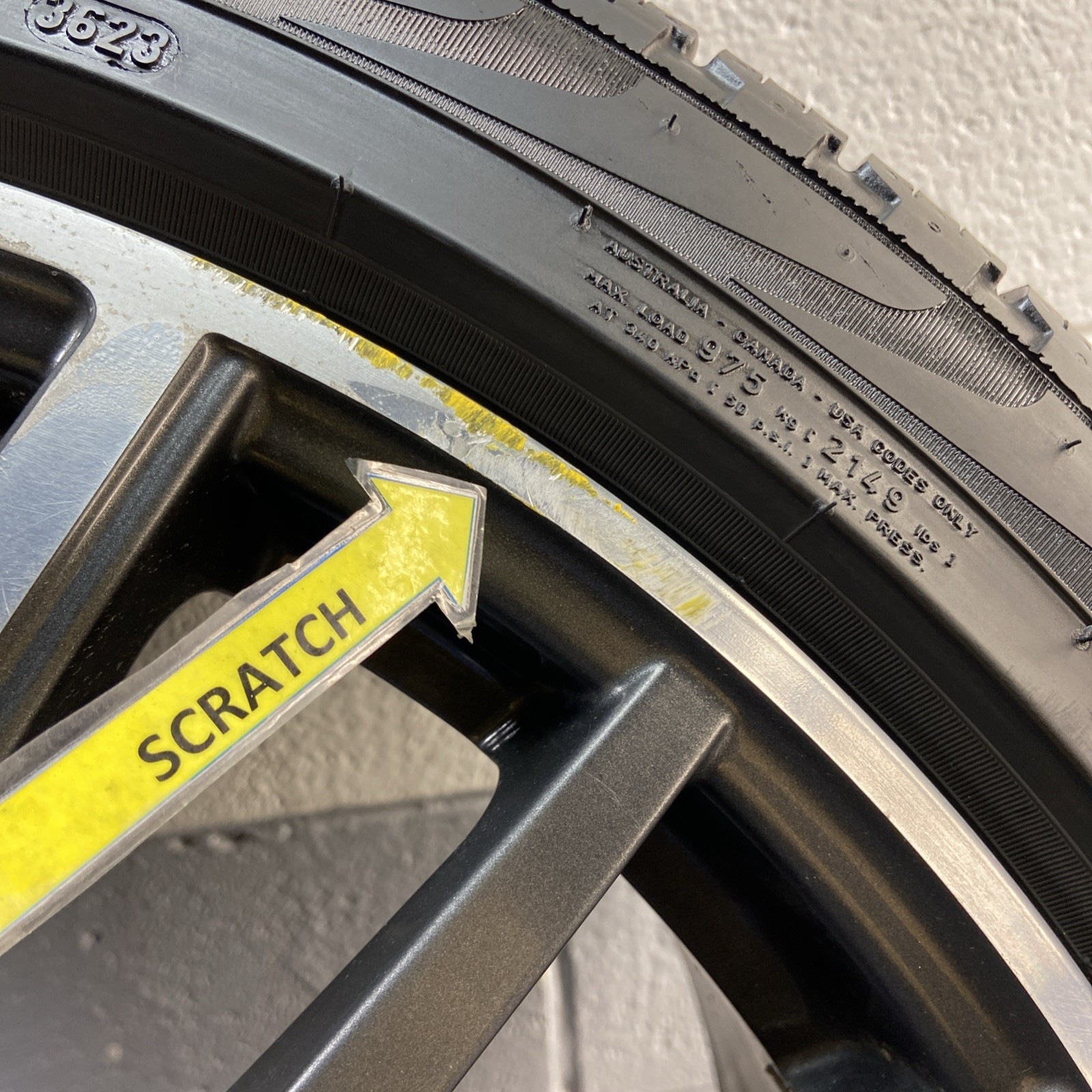 2017-2024 Maserati Levante M161 Rear Wheel Rim W/ Tire 10.5Jx21 ET53 OEM *NOTE*