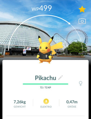 !!! Pokemon GO PIKACHU Special Background Yomiuri Giants Tokyo Dome Trade!!!