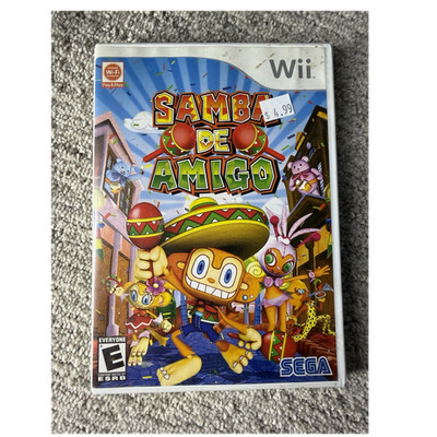SEGA Samba de Amigo Nintendo Wii Music & Dance Game Wi-Fi Connection E