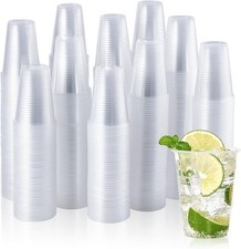 7oz Clear Plastic Cups for Water Coolers Vending Office Parties Reusable