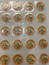 Bad Frog Orange Pog Lot Of 21